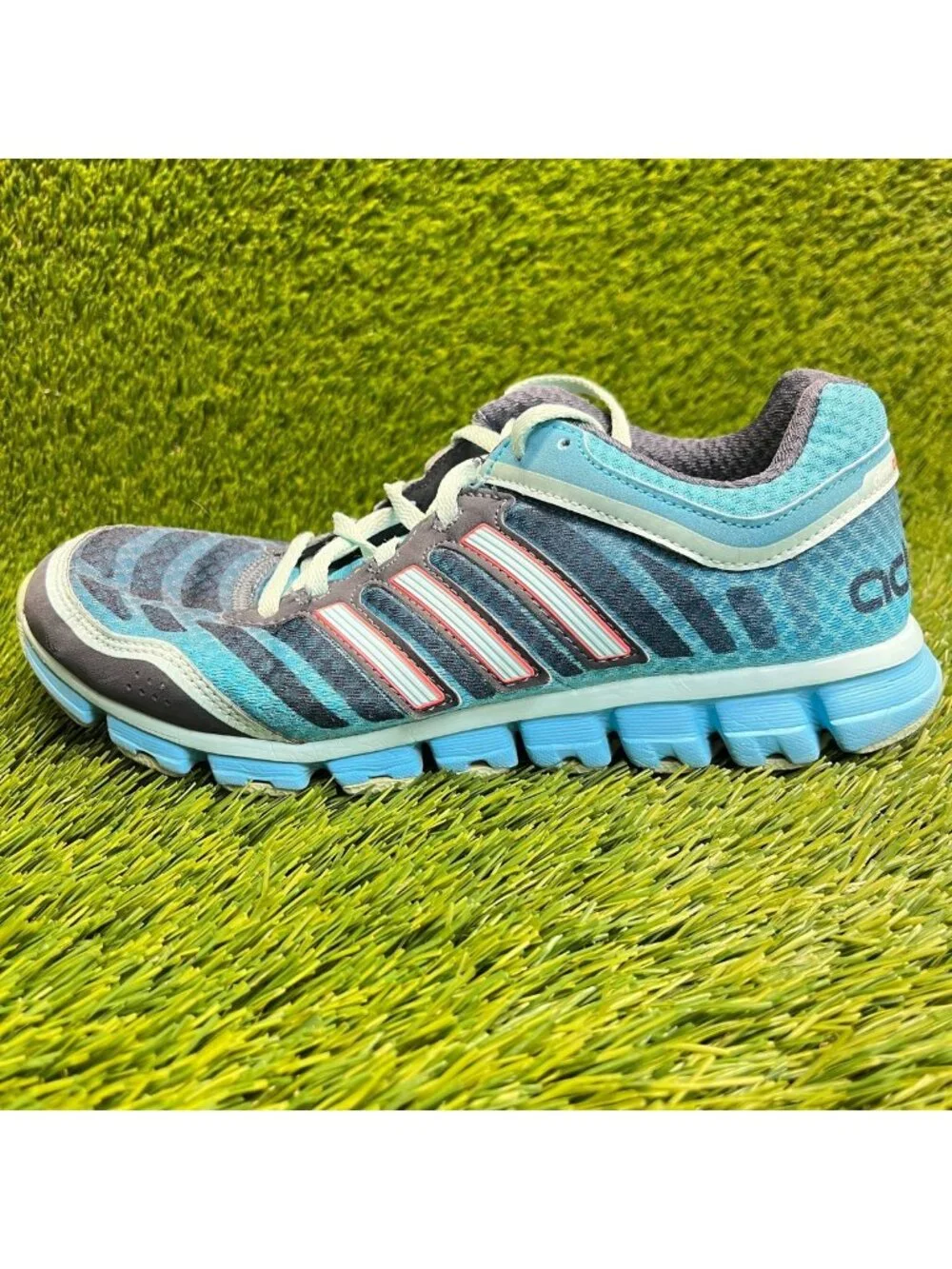 Adidas ClimaCool Aerate 2 Womens Size 8 Blue Athletic Running Shoes Sneakers